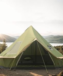 All Year Camping Bell Tent with Stove Jack 300D Waterproof Yurt Tent