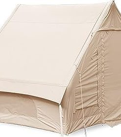 Cotton Retro Inflatable Tent for Family Camping and Outdoor Adventures
