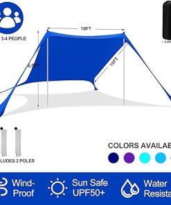 Pop Up Beach Tent Sun Shelter with UPF50+ for Outdoor Activities 2