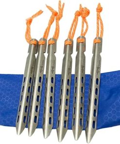 V Shaped Tent Stakes for Camping Hiking Beach Awning Outdoors