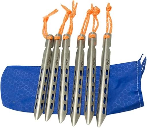 V Shaped Tent Stakes for Camping Hiking Beach Awning Outdoors