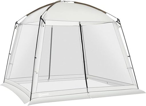 Outsunny 10' x 10' Screen House Room, UV50+ Screen Tent with 2 Doors and Carry Bag, Easy Setup, for Patios Outdoor Camping Activities