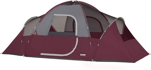 CORE 9 Person Large Multi Room Camping Tent with Storage Pockets - Image 2