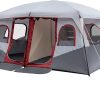 Canvas A-Frame Tent – The Scout About – 11′ x 8’9″ Green Pup Tent – Large F1 4-Person Camping Tent 3