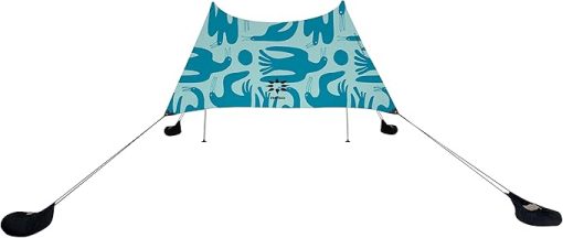 Grande Beach Tent 7ft Tall 9x9ft With Cooler Pocket Coastal Birds