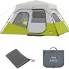 Red Suricata Beach Tent Bundle with Sand Free Mat and Beverage Holders 3