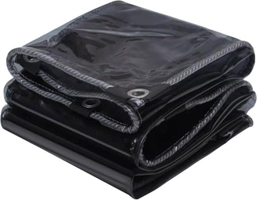 Heavy Duty Clear PVC Tarp Cover 0.45mm for Garden and Patio 1.5x300cm