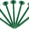 Happyyami 100 Pcs Durable Plastic Ground Stakes for Gardening and Tent 3
