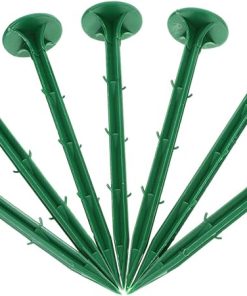 100pcs Tall Garden Stakes Plastic Ground Pegs Easy Install Landscaping