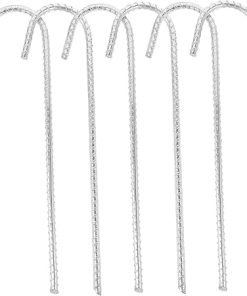 Heavy Duty Tent Stakes 6pcs Set Portable Ground Pegs for Camping