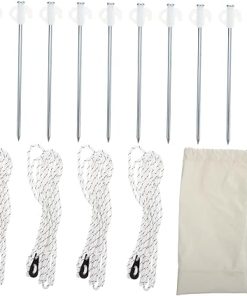 VICASKY 3.5m Tent Ropes for Camping Windproof Reflective Tensioners