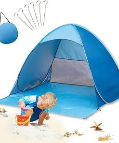 Optimized Beach Tent Pop Up Shade UPF 50 Anti UV Automatic Sun Shelter