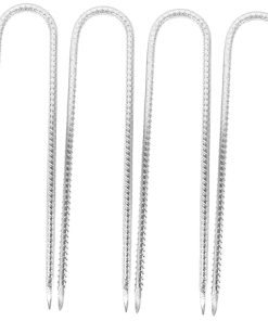 Portable U-Shaped Tent Pegs for Camping and Outdoor Use 6pcs