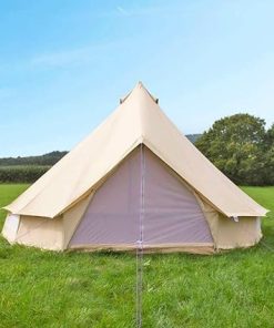 Spacious Cotton Canvas Bell Tent for Big Family Camping Trips