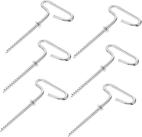 Metal Tent Pegs Spiral Stakes for Ice Fishing and Camping Accessories Metal Tent Pegs Spiral Stakes for Ice Fishing and Camping Accessories