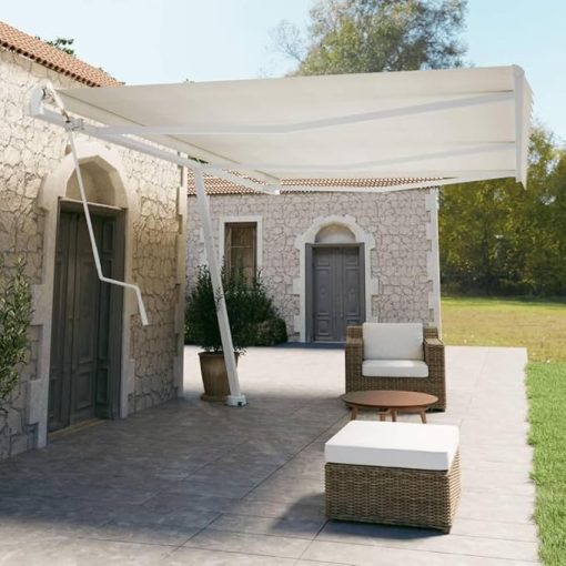 Durable Iron Post Set with 360-Degree Base for Outdoor Awning Shade