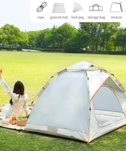 Hydraulic Pop-Up Tent for 2-3 People Instant Setup Waterproof Shelter 2