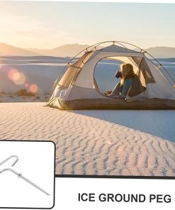 Heavy Duty Ice Fishing Tent Pegs Ground Stakes for Winter Camping 2