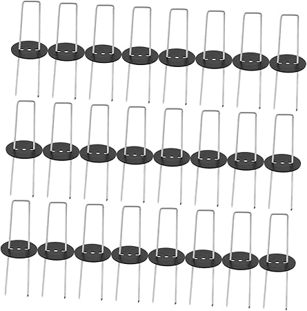 U Shape Ground Nail Set 30 Landscape Pins for Gardening and Tents U Shape Ground Nail Set 30 Landscape Pins for Gardening and Tents