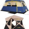 Gorich Portable Beach Tent for 3-6 People with UV Protection and Blanket 3