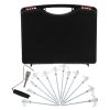 Outdoor Shelter for Events with Heavy-Duty Party Tent, 6 Mesh Sidewalls, Water-Resistant, Blue 9.8’x19.7′ 3