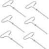 6 Pack Spiral Tent Stakes Heavy Duty Galvanized Iron Ground Anchors