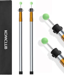 Adjustable Telescoping Tarp Poles Heavy Duty 33″-86.61″ 2Pcs Set