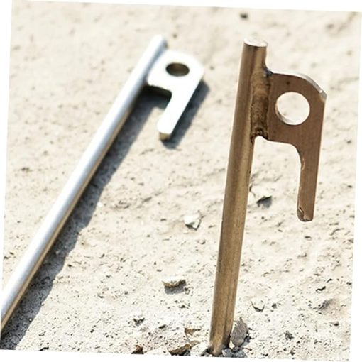 Durable 8Pcs Stainless Steel Camping Stakes for Tent and Canopy Use - Image 2
