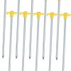Heavy Duty Screw-in Camping Tent Stakes 10 Pcs with Unique Hook Design 3