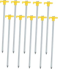 KESYOO 10pcs Heavy Duty Camping Tent Stakes for Outdoor Family Use