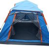 Waterproof Family Camping Tent for 4 People Easy Setup Navy Blue 4