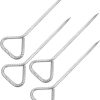 10 Pack Swing Set Anchor Kit Screw in Earth Anchors and Spiral Stakes 4