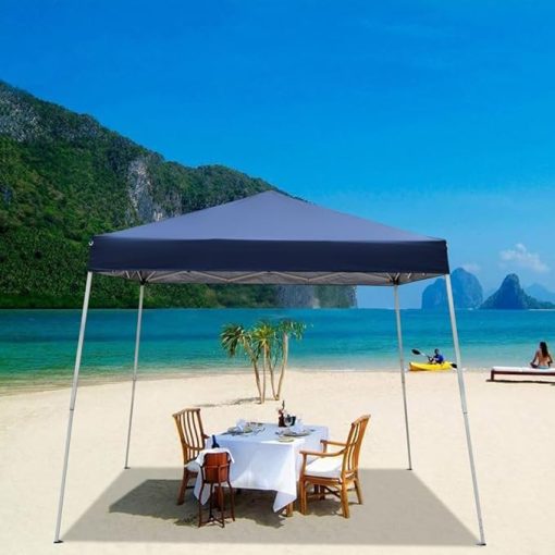 Portable Waterproof Folding Tent Easy Setup Compact Design Blue - Image 2