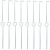 100pcs U-Shaped Metal Grass Stake Rods for Lawn and Garden Projects 3