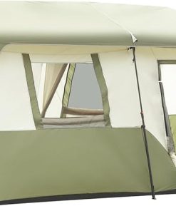 Fast 8 Person Camping Tent Setup with Rainfly and Carry Bag for Family