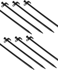 30cm Metal Tent Pegs 8pcs for Camping Tarp Setup and Outdoor Use