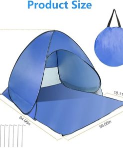 Pop Up Beach Tent for 2-3 People Instant Portable Sun Shelter 2