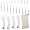 Camping Tent Ropes Set 3.5m Windproof Reflective Stakes and Adjusters