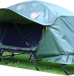 Elevated Waterproof Camping Tent with Bed for Outdoor Comfort