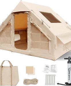Inflatable Camping Tent for 4-6 People Easy Setup Luxury Glamping