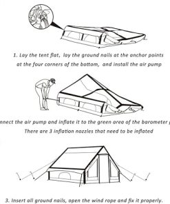 Inflatable Camping Tent for 4-6 People – Easy Setup Waterproof Tent 2