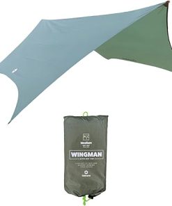 Rain Fly Camping Hammock Waterproof Tarp, Lightweight with 2000mm Waterproof Coating (Medium 9.5′ x 9.5′)