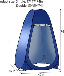 Outdoor Pop Up Shower Tent for Camping Privacy and Sun Protection 2