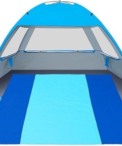 Gorich Beach Tent Sun Shelter UPF50 Plus for 4-5 People Sandproof Blanket