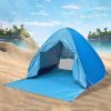 Stay Cool with Large Beach Umbrella UV50+ Protection Green Coconut 3