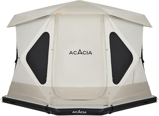 Space Acacia XL Almond Tent with Air Floor and Pump for 4 to 6 People