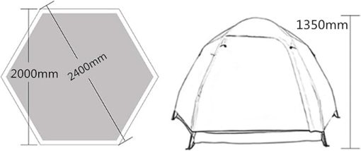 3-4 Person Automatic Camping Tent for Hiking and Beach Sunshade - Image 2