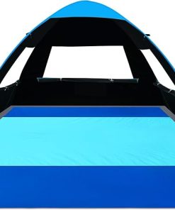 Gorich Portable Beach Tent for 4 People with UV Protection and Blanket
