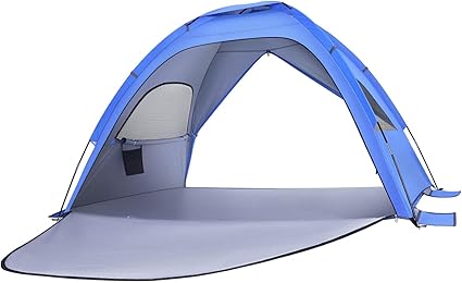 Toyvian Sun Shelter Tent 659c Double-Door Folding Tent 4 Ventilated Walls Uv Protection for Family Camping Toyvian Sun Shelter Tent 659c Double-Door Folding Tent 4 Ventilated Walls Uv Protection for Family Camping