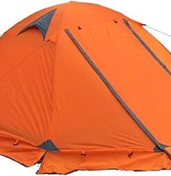 Double Layer 2 Person 4 Season Aluminum Camping Tent for Family Use